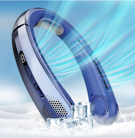 Ventilateur de Cou Portable — Sans Lame, Rechargeable