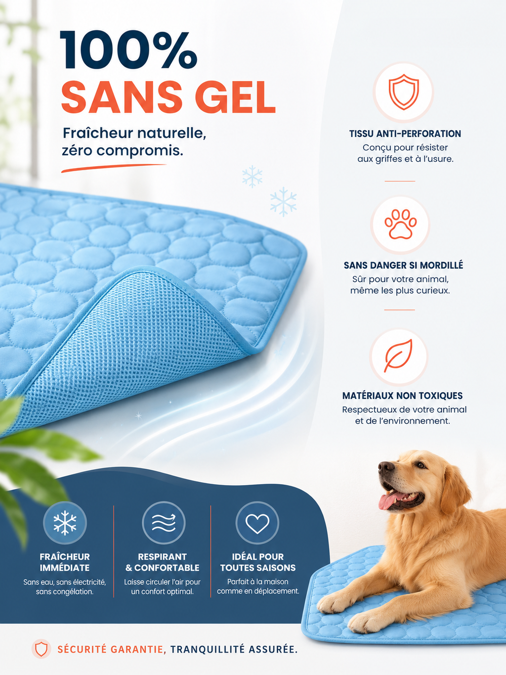 Tapis Rafraîchissant pour Chien
